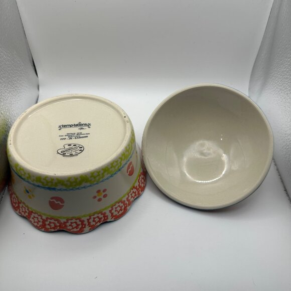 Temp-tations by Tara retired “Old World” Easter 6” diameter covered dish - Picture 3 of 6